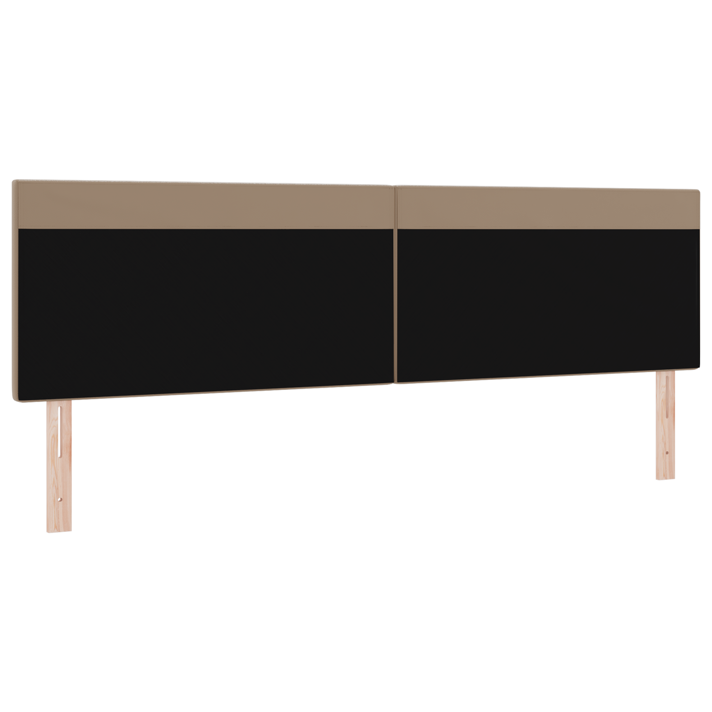 Headboard Plain Design Cappuccino 200 cm Faux Leather