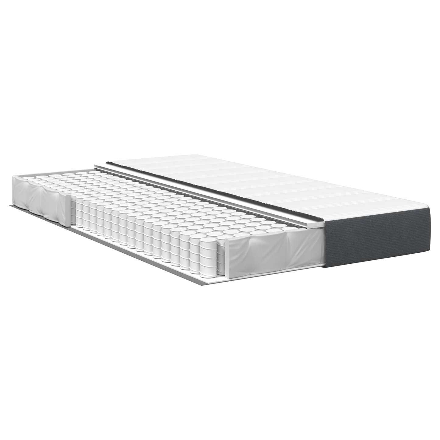 Mattresses Dark grey Memory Foam 120 x 180 cm Comfort Mattress