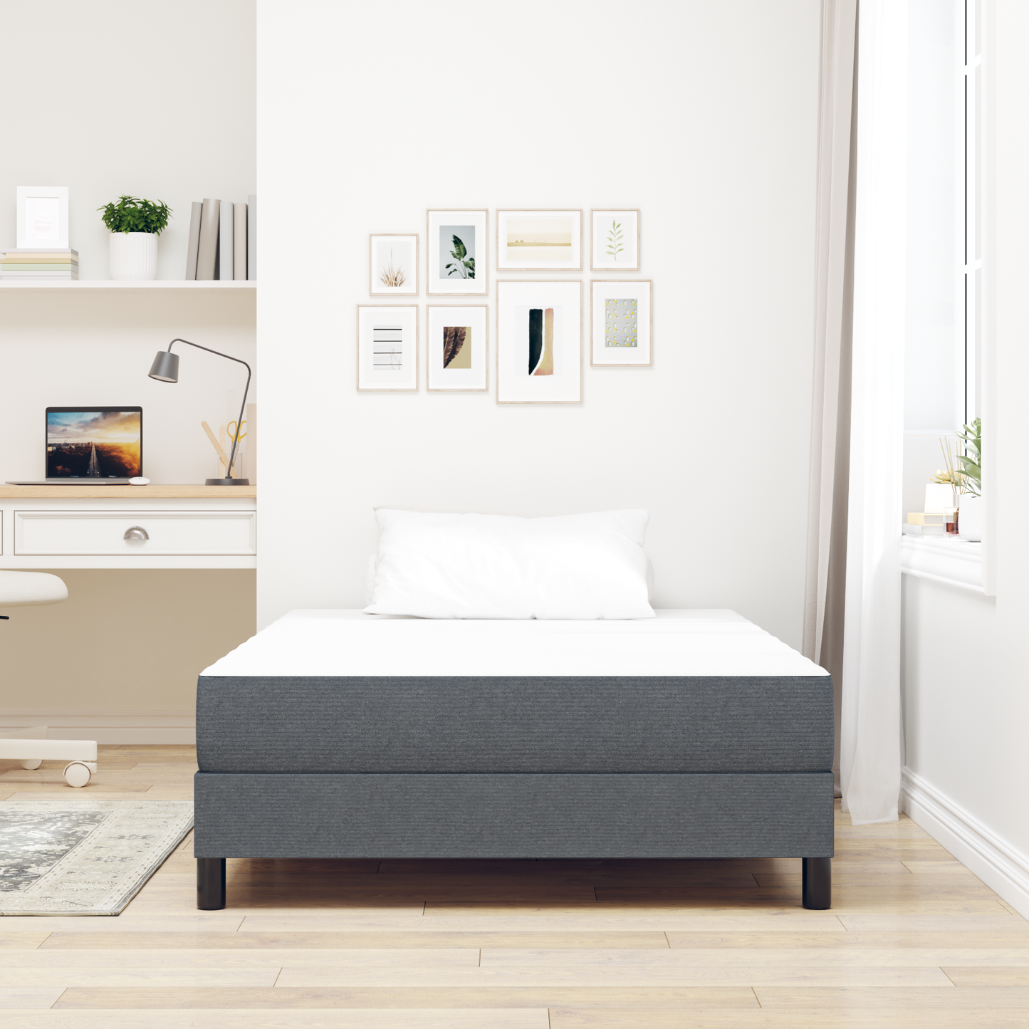 Mattresses Dark grey Memory Foam 120 x 180 cm Comfort Mattress