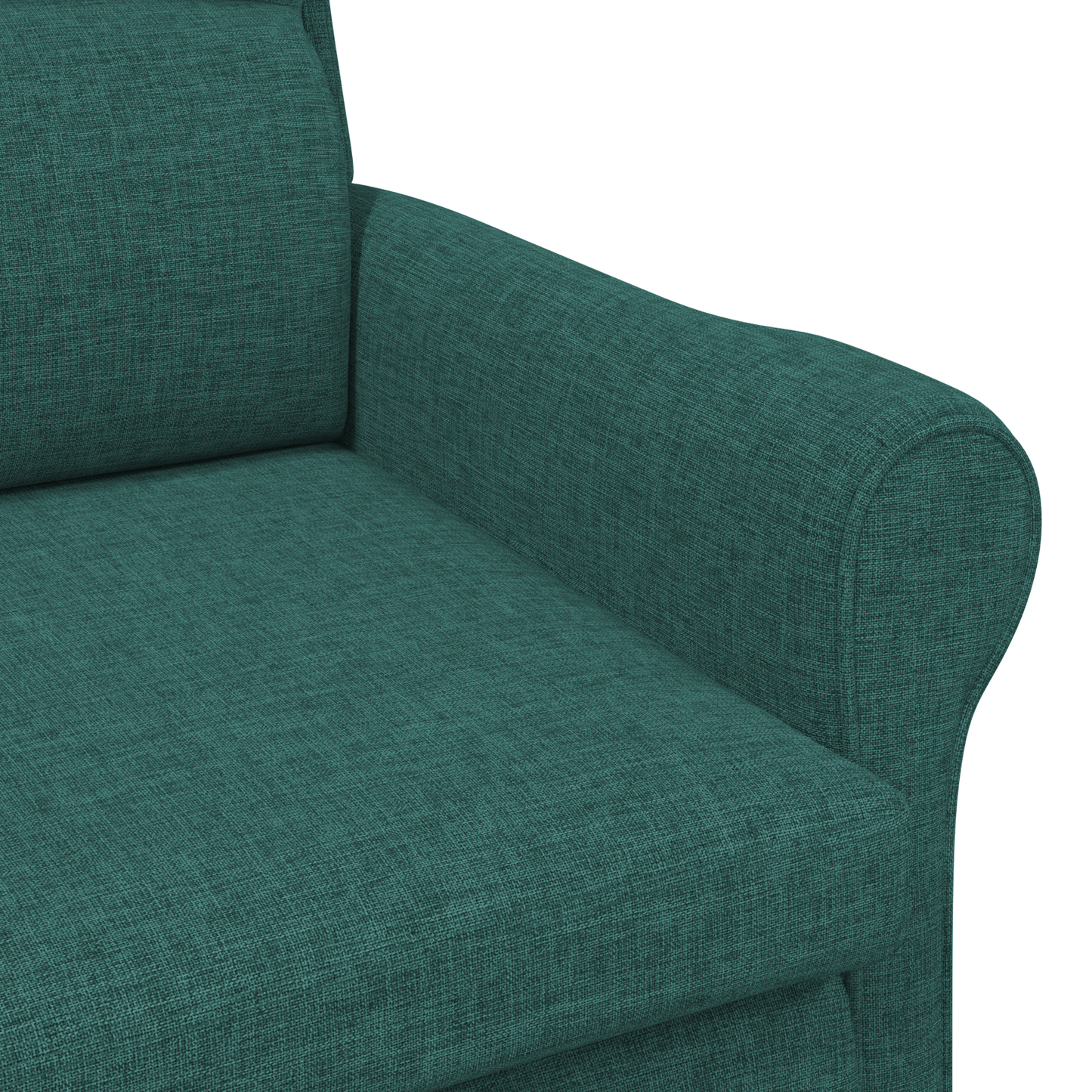 Modern Armchair Dark Green Fabric, Wood Standard Ergonomic