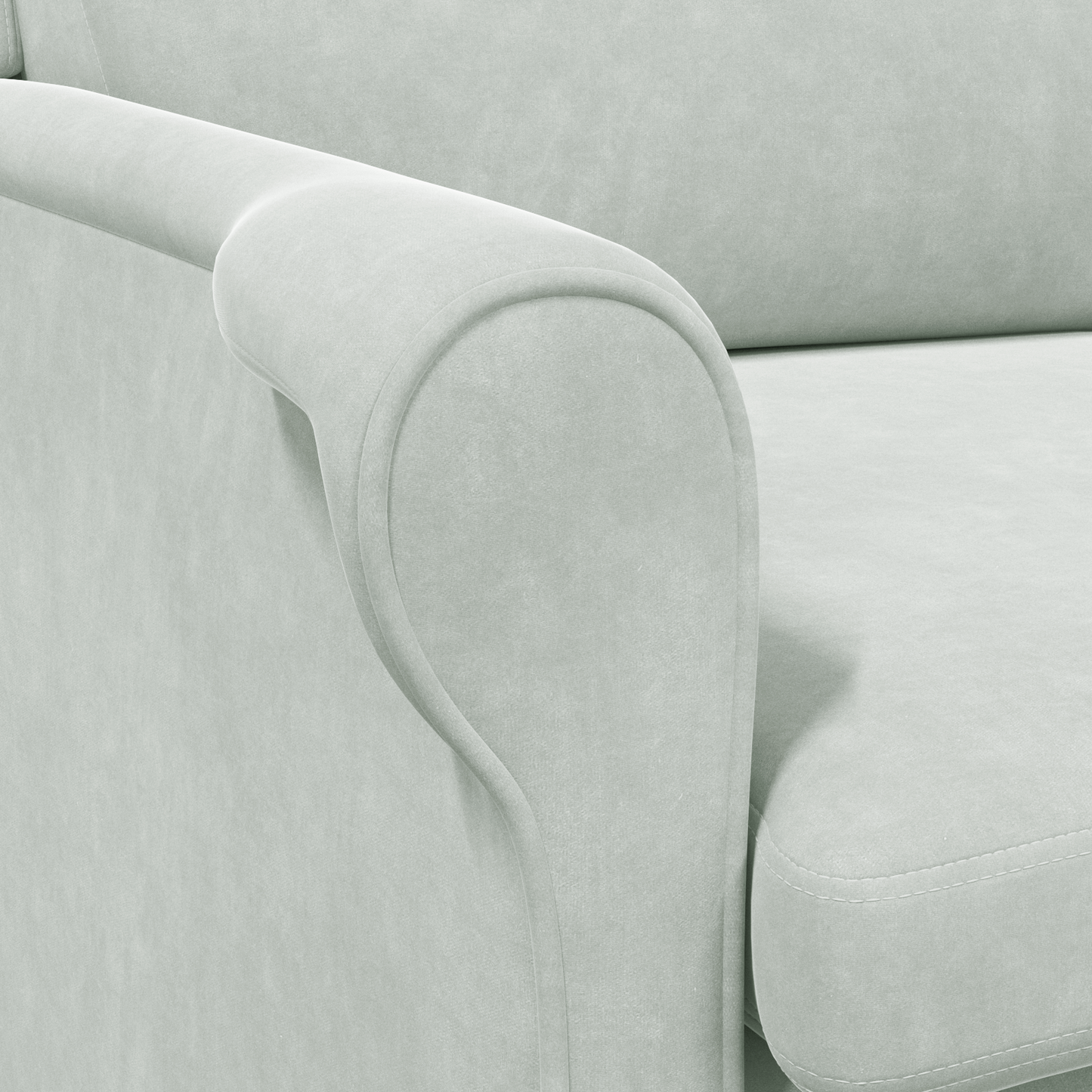 Light Grey Armchair Light grey Fabric cover with wooden legs