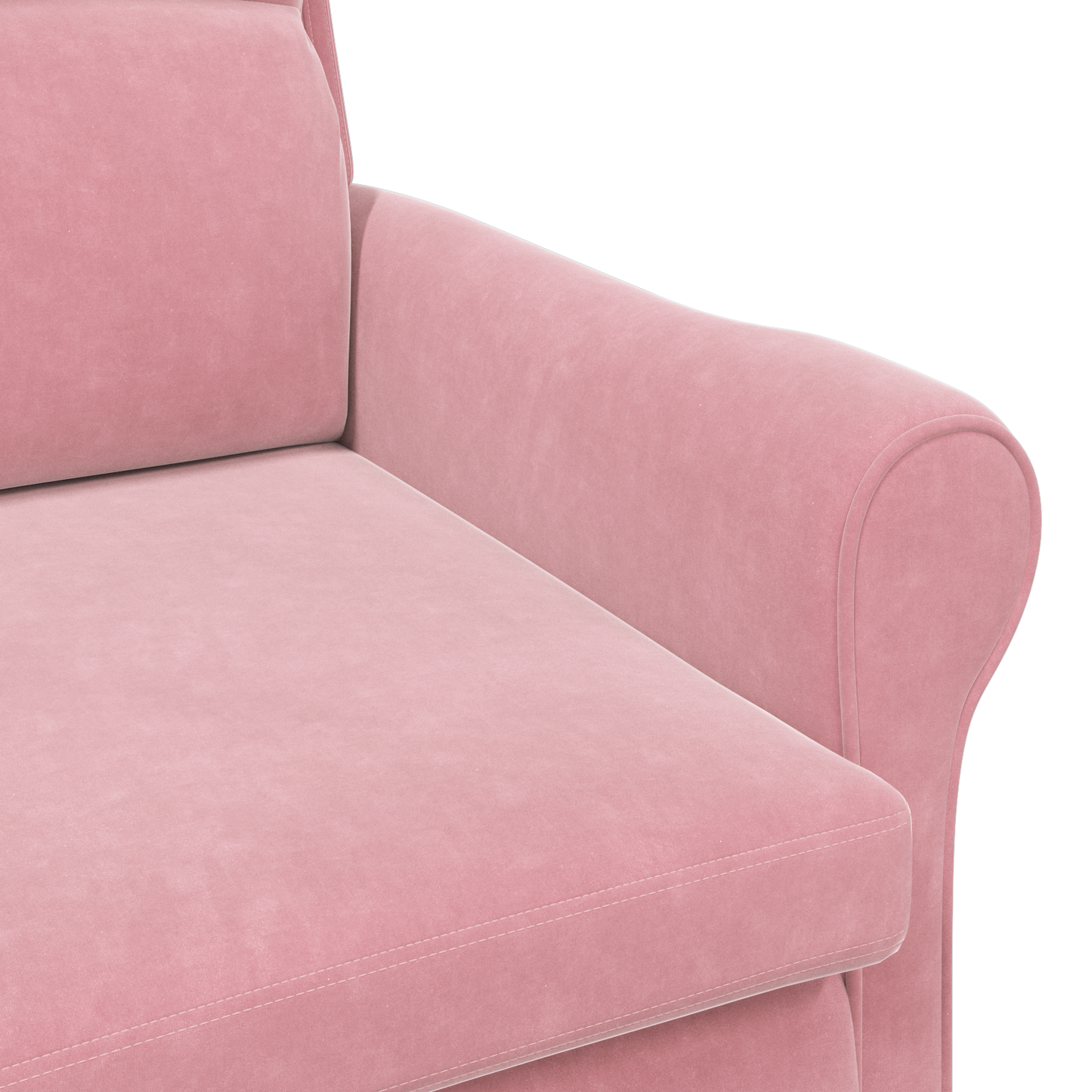 Dusty Pink Armchair Dusty Pink Polyester covering, Wooden frame