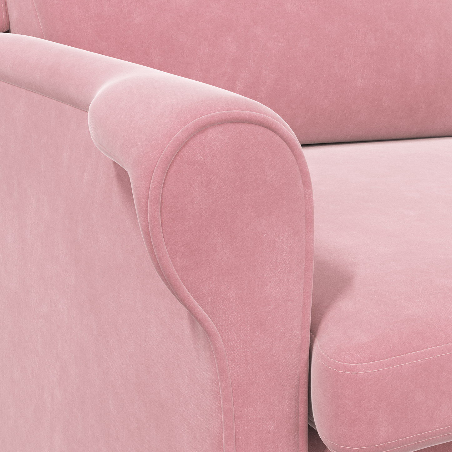 Dusty Pink Armchair Dusty Pink Polyester covering, Wooden frame