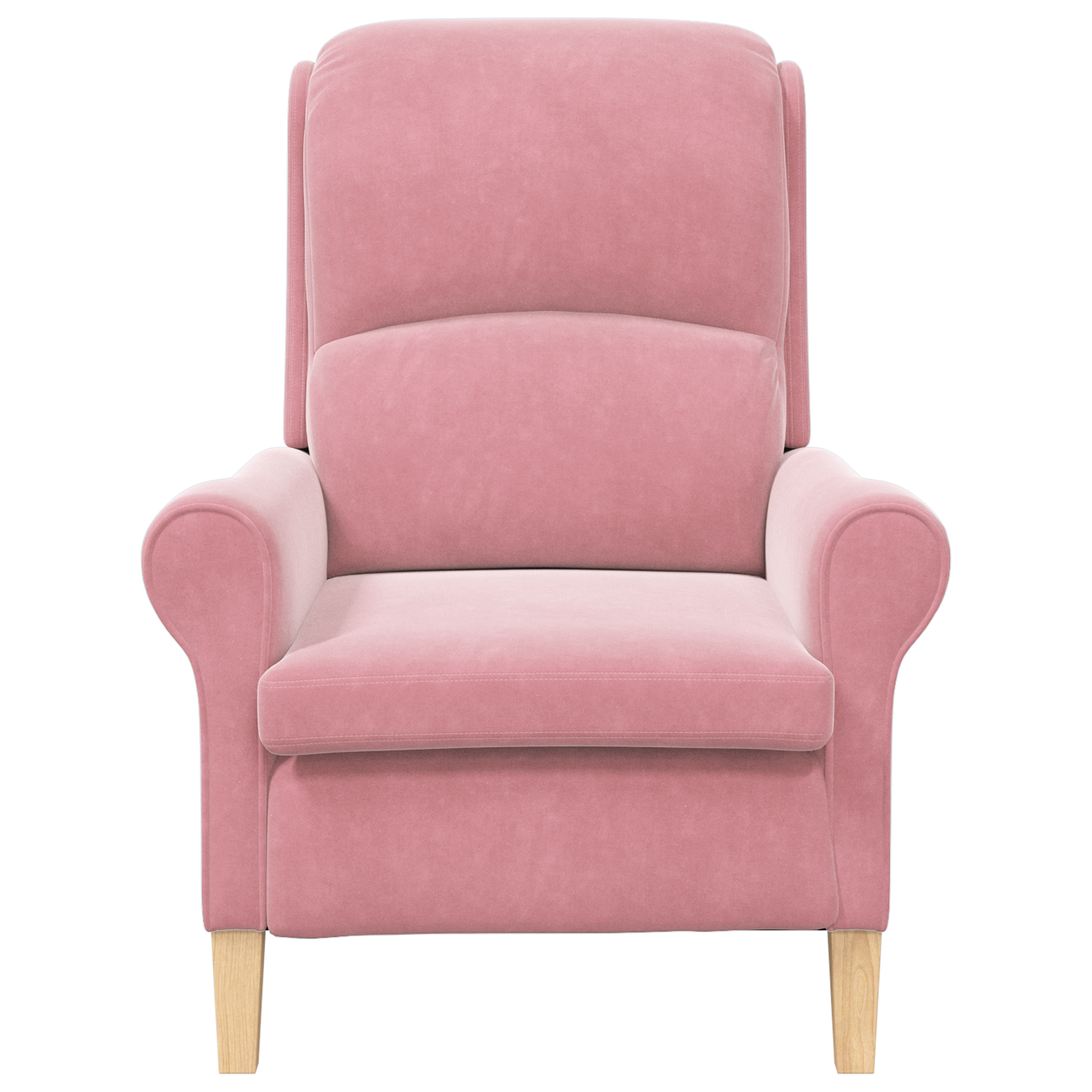 Dusty Pink Armchair Dusty Pink Polyester covering, Wooden frame