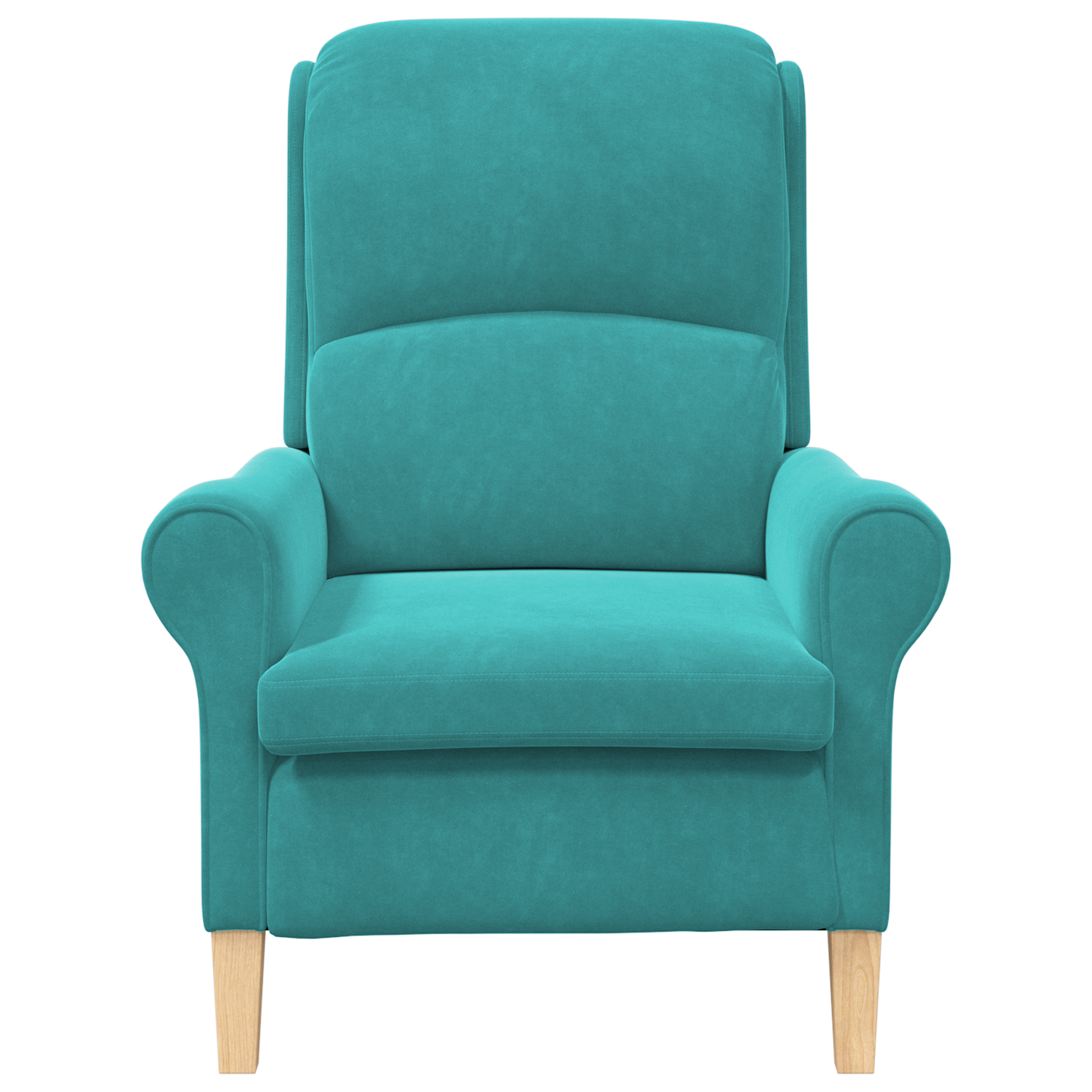 Turquoise Armchair Turquoise Fabric Standard Ergonomic