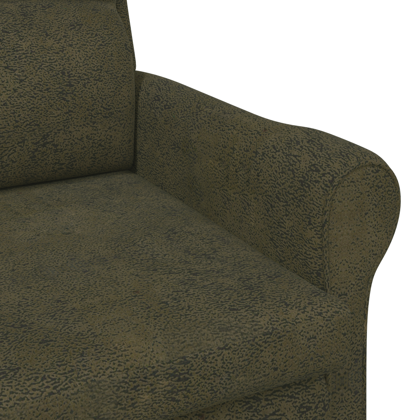 Contemporary Armchair Army green Fabric, Wood Medium Ergonomic