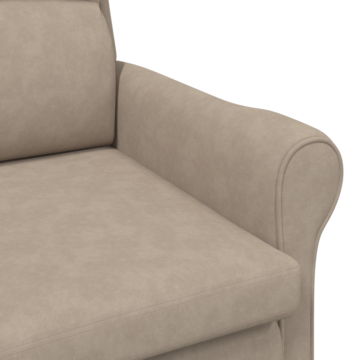 Taupe Armchair Taupe Fabric, Wood Standard Taupe Armchair