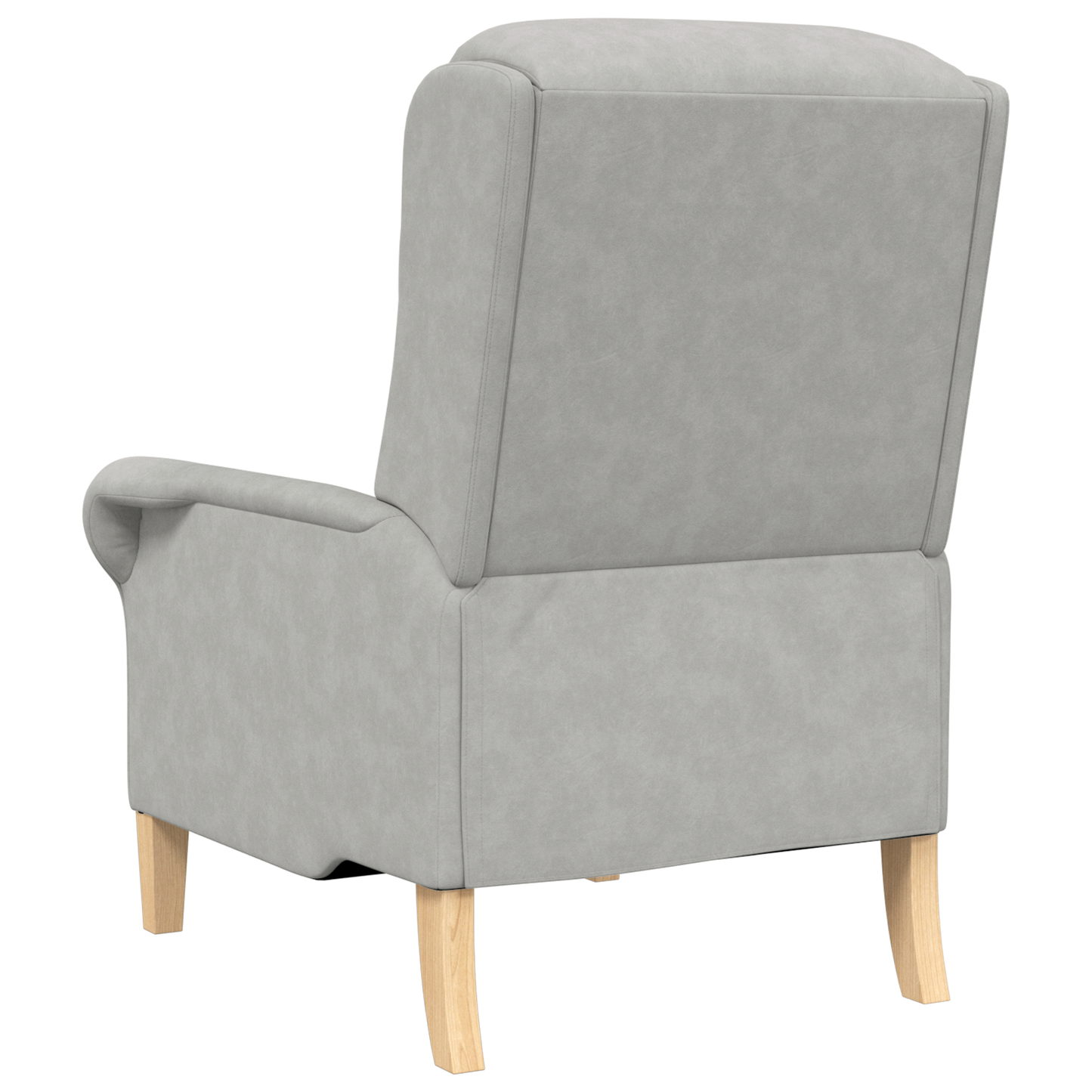 Light Grey Armchair Light grey Fabric Standard Ergonomic