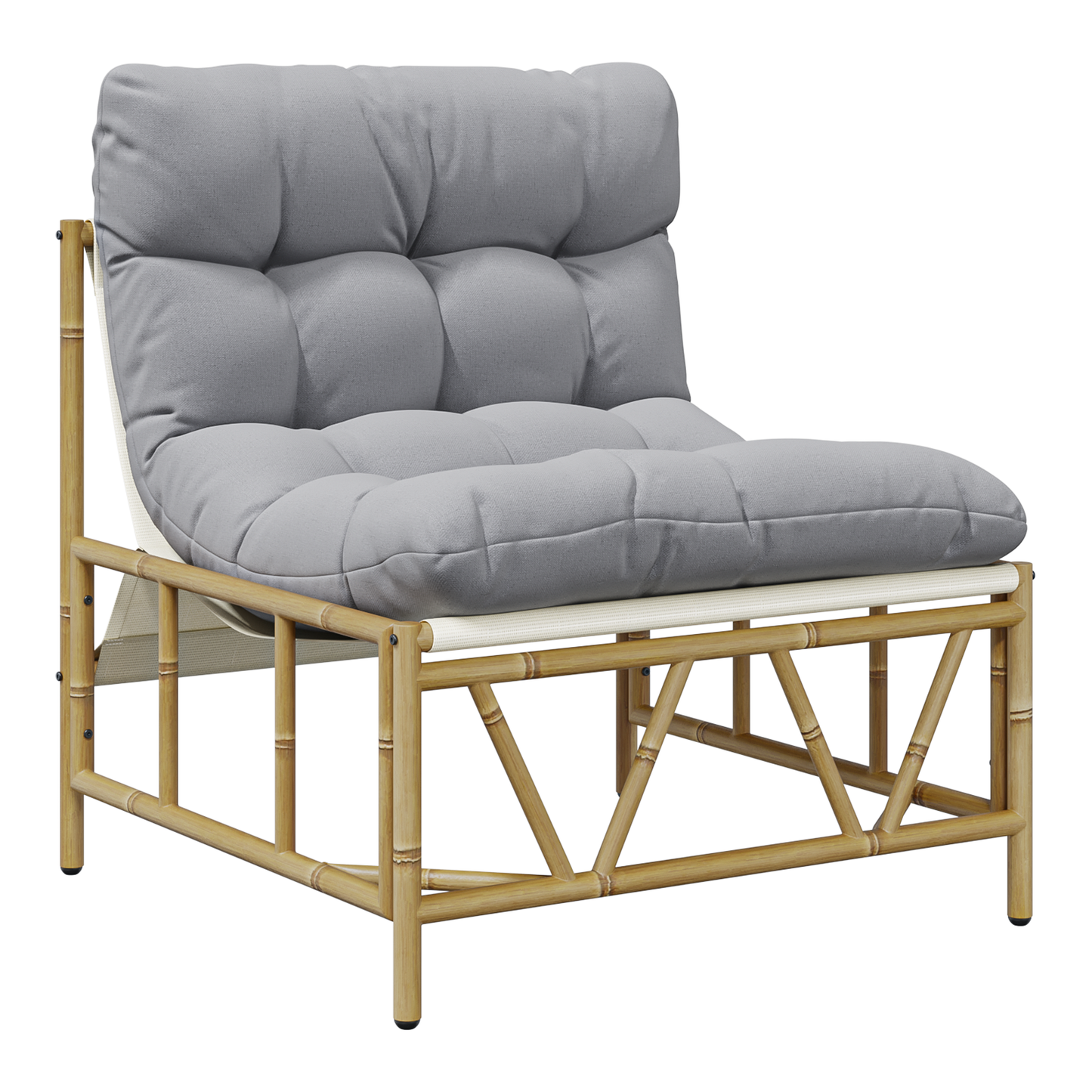 Garden Relaxing Chairs 2 pcs with Cushion 60x80x71 cm Steel