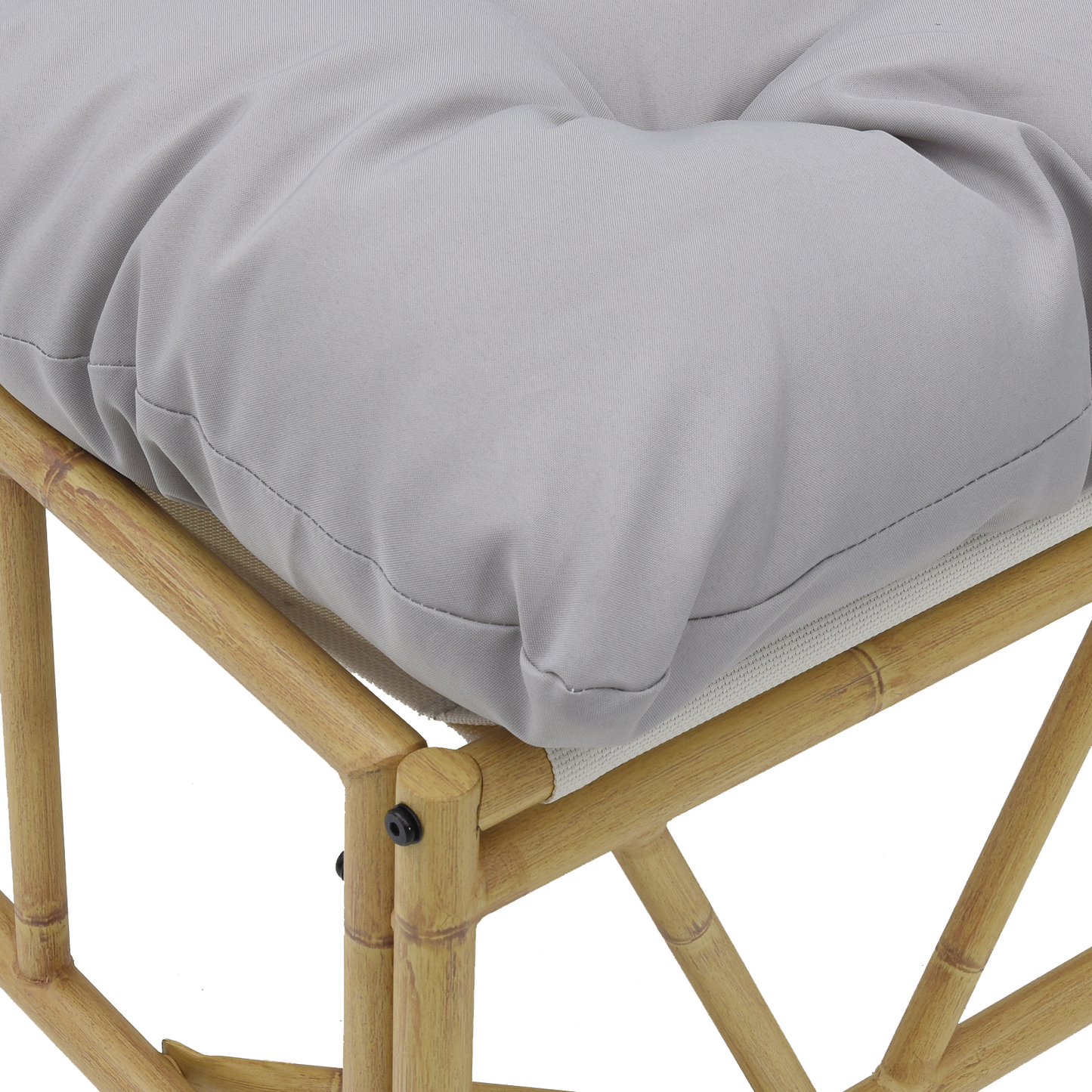 Garden Bench with Cushion 110x80x71 cm Steel