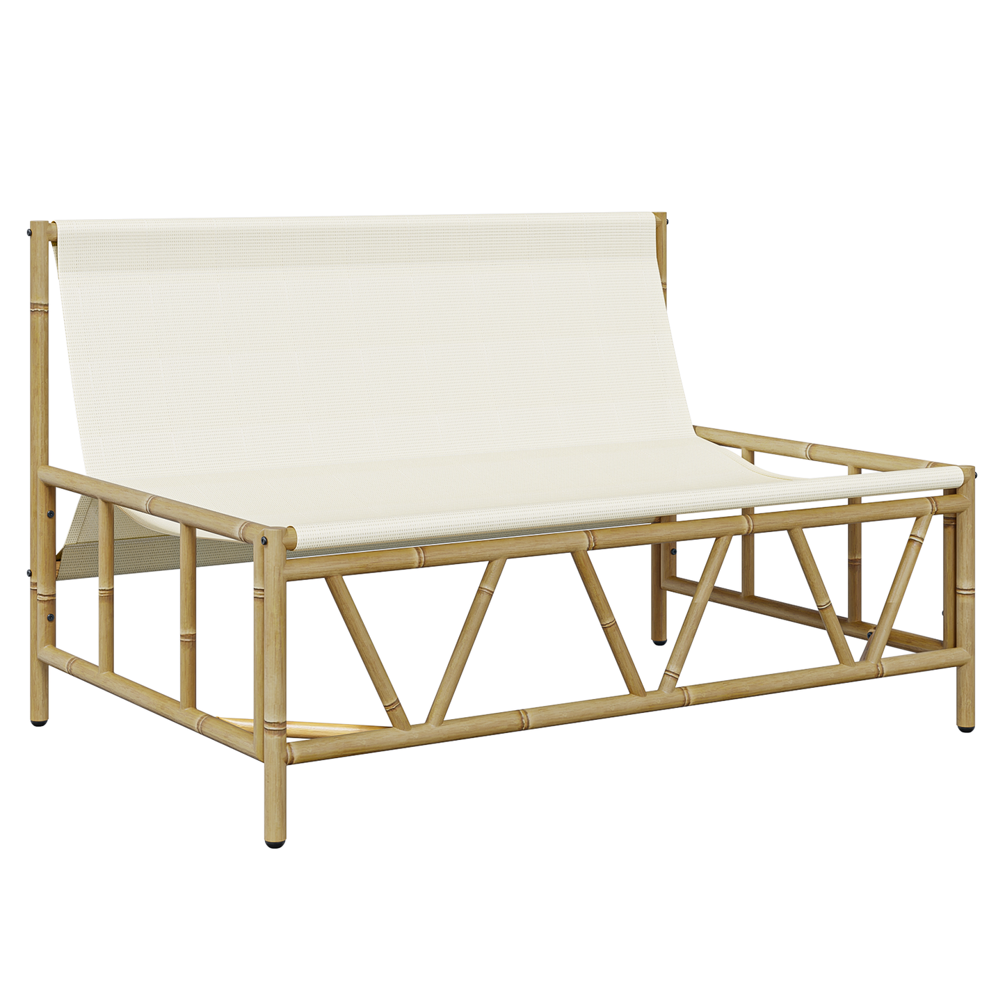 Garden Bench with Cushion 110x80x71 cm Steel