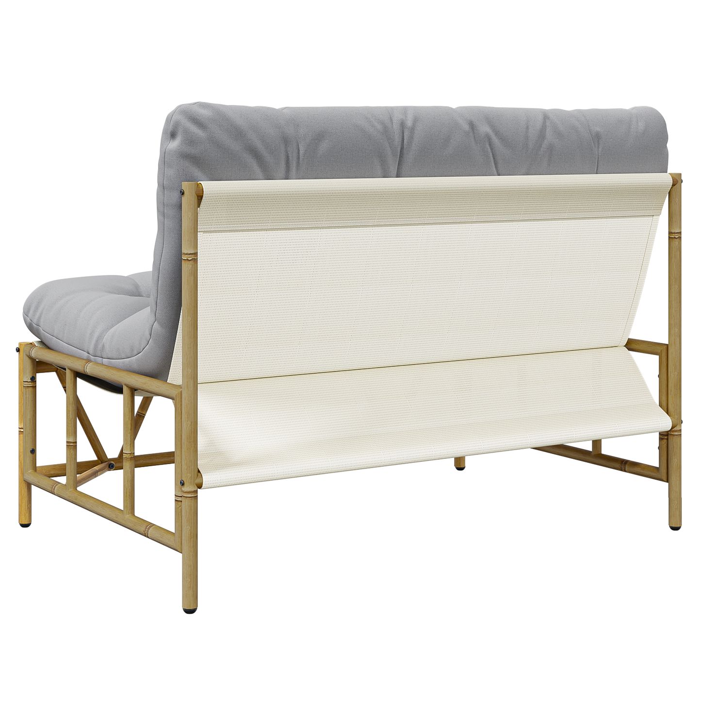 Garden Bench with Cushion 110x80x71 cm Steel