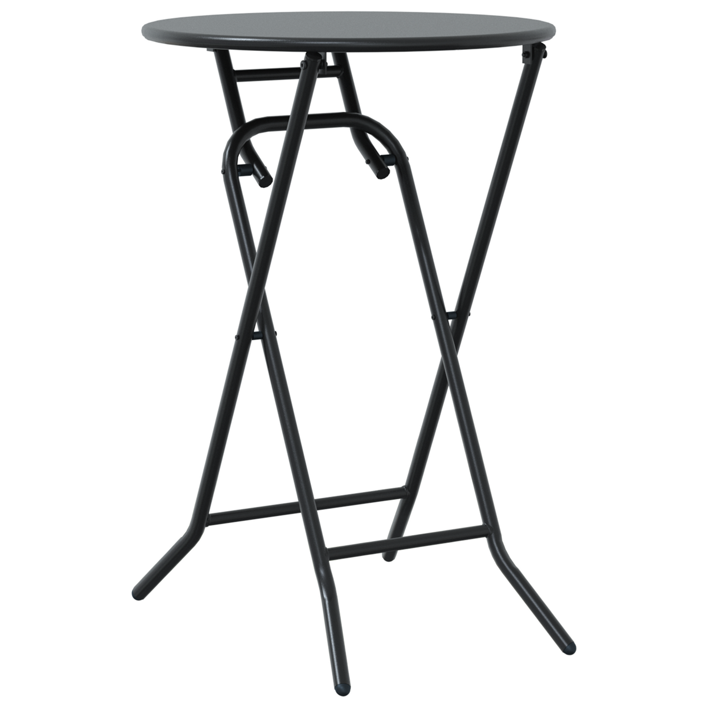 3 Piece Folding Bistro Set Anthracite Steel