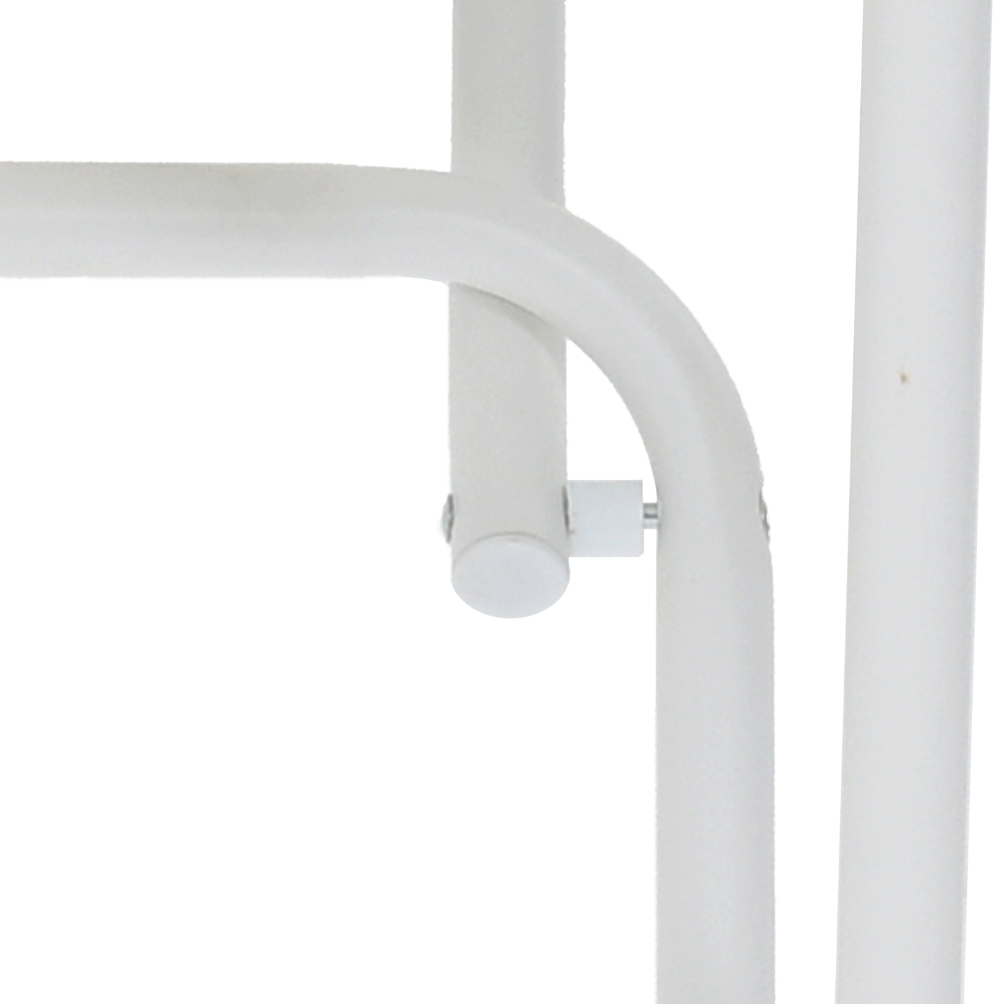 Folding Garden Table White Ø50x72 cm Steel