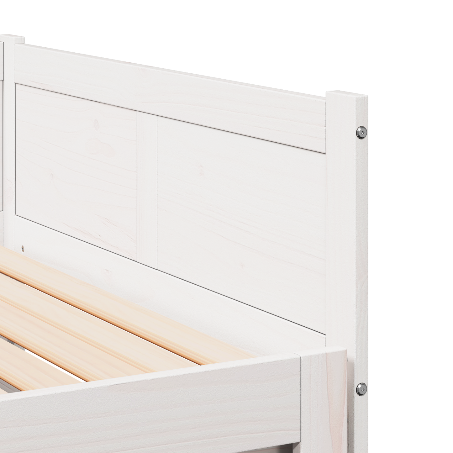 Pull-out Day Bed White 90x200 cm Solid Wood Pine