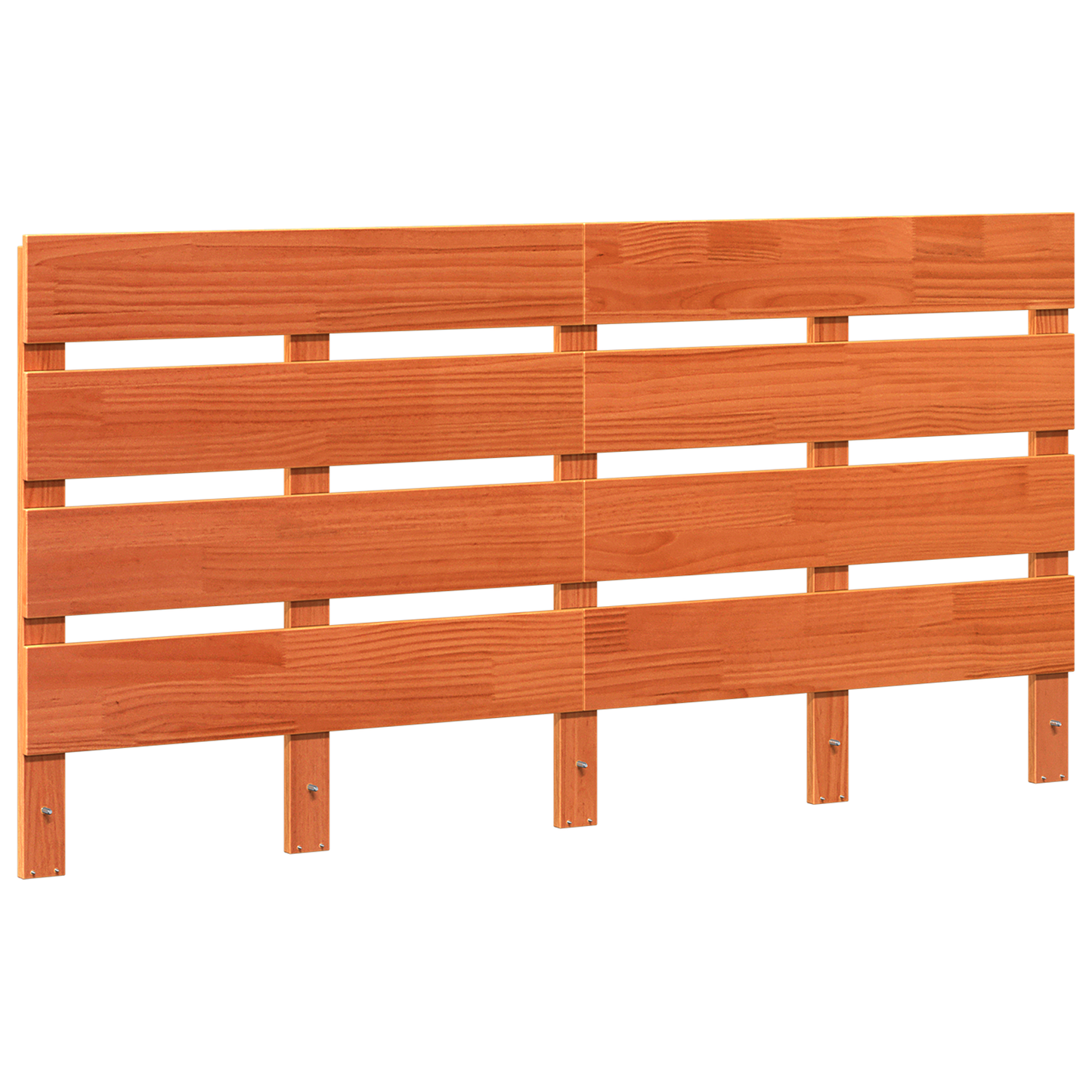 Headboard Wax Brown 140 cm Solid Wood Pine