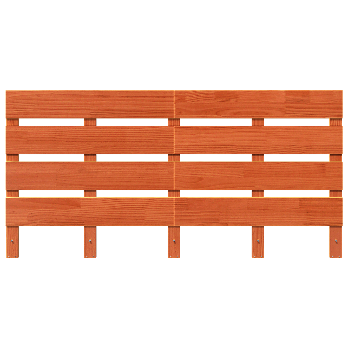Headboard Wax Brown 140 cm Solid Wood Pine