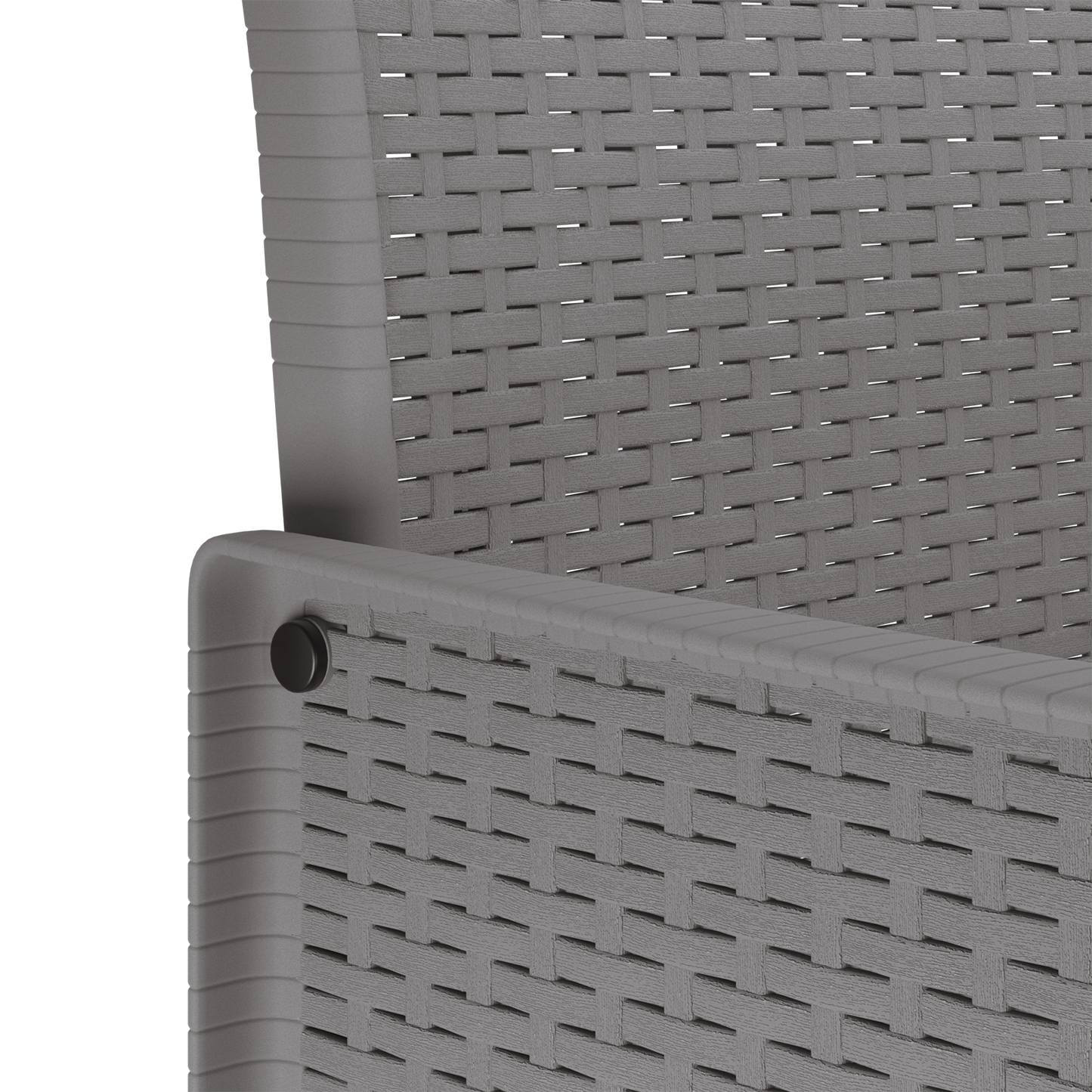 Garden Chairs 4 pcs Light Grey Poly Rattan