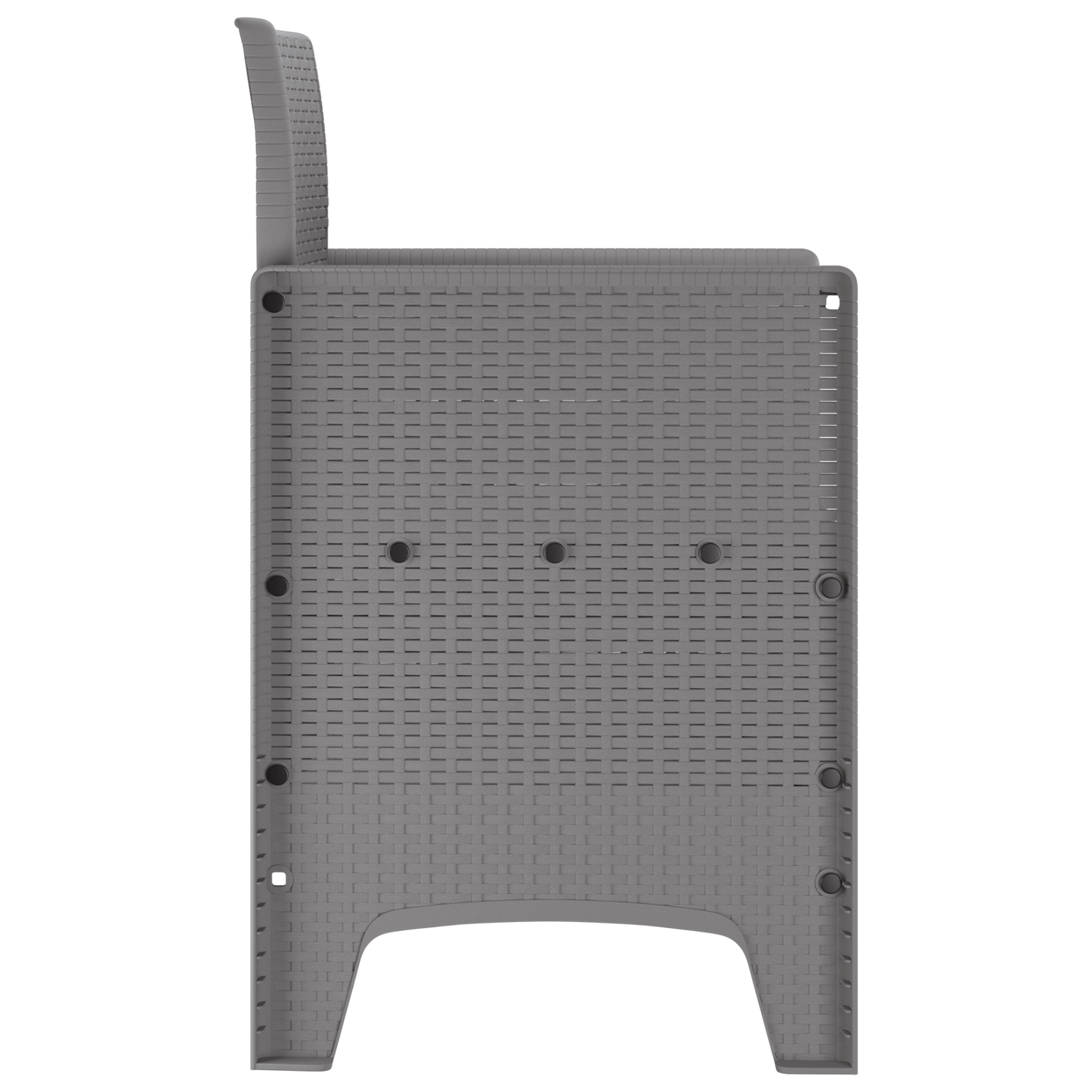 Garden Chairs 4 pcs Light Grey Poly Rattan