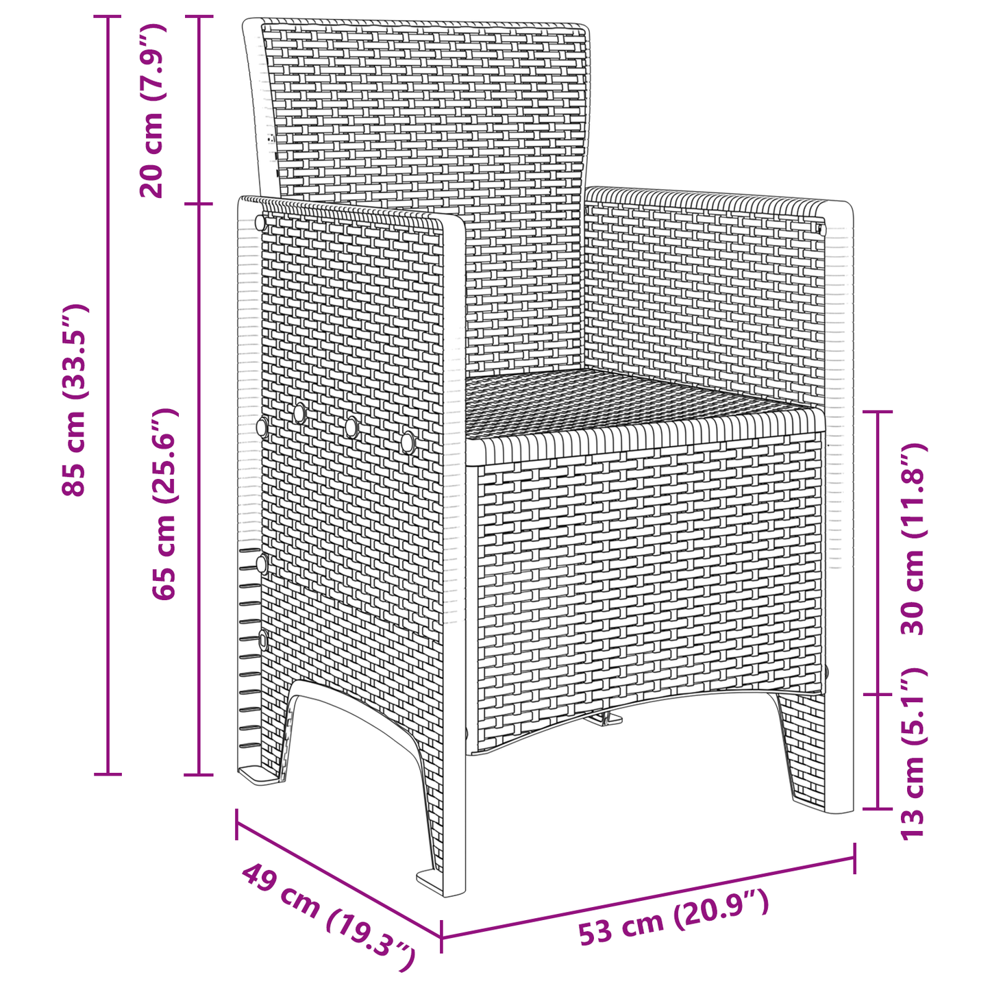 Garden Chairs 4 pcs Light Grey Poly Rattan