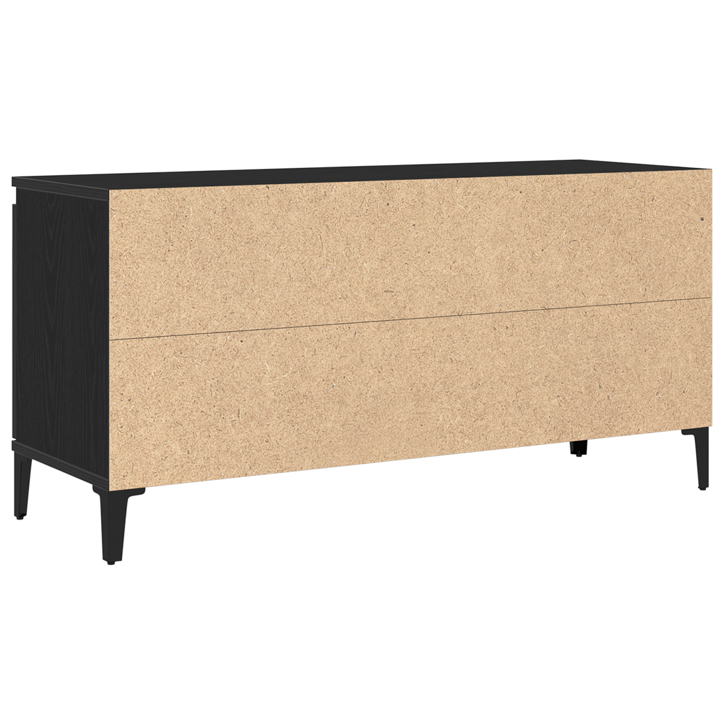 Black Oak TV Stand - 102x35x50 cm Made from Engineered Wood
