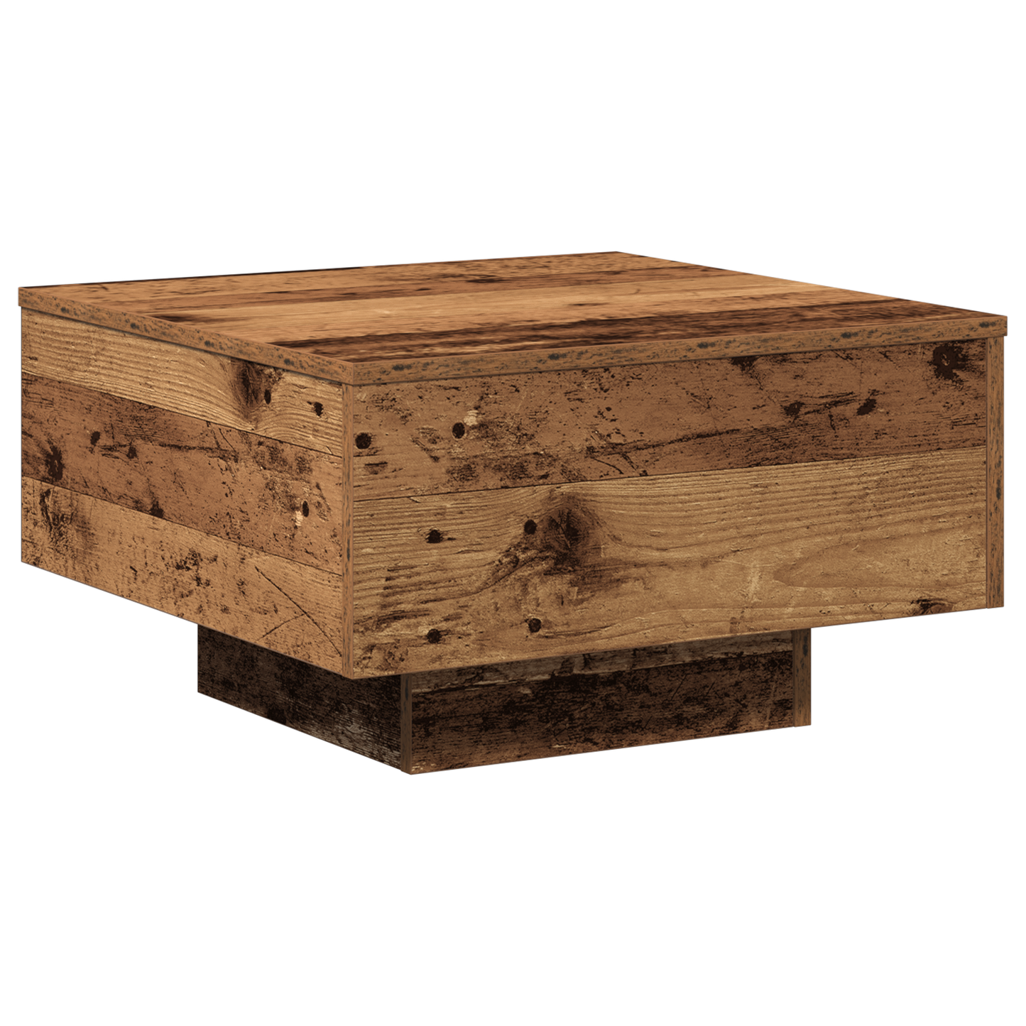 Coffee Table, Old Wood, 55x55x31 cm, Engineered Wood