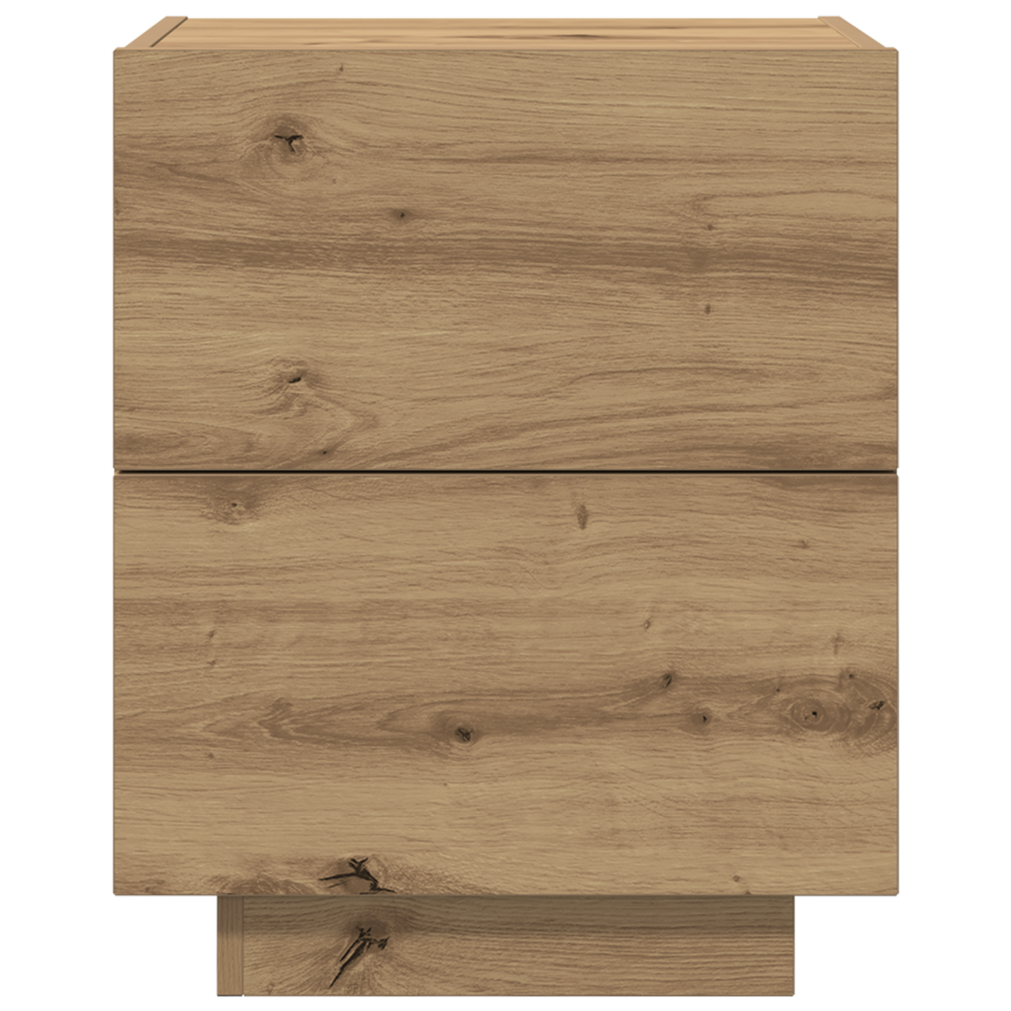 Bedside Cabinets with LED Lights 2 pcs Artisan Oak 45x40x55 cm