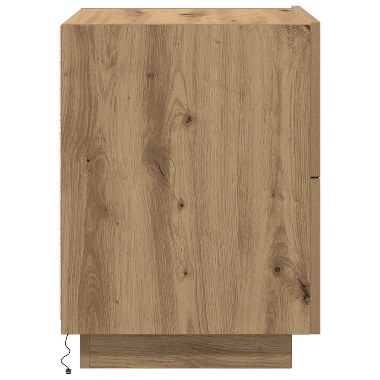 Bedside Cabinets with LED Lights 2 pcs Artisan Oak 45x40x55 cm