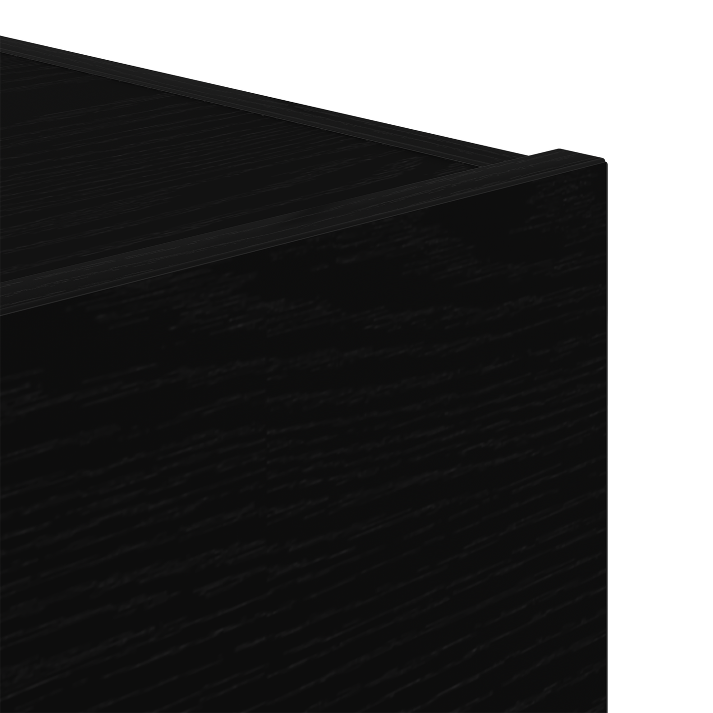 Bedside Cabinet with LED Lights Black Oak 45x40x55 cm