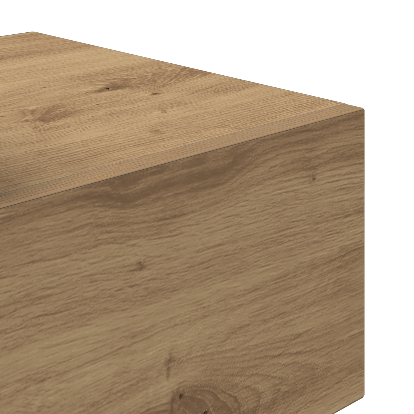 Bedside Cabinet with LED Lights Artisan Oak 100x36x49 cm