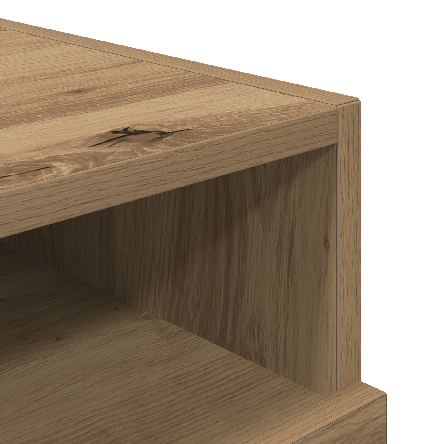 Bedside Cabinet with LED Lights Artisan Oak 40x39x37 cm