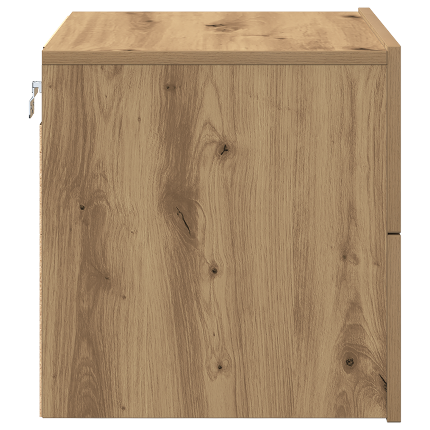 Bedside Cabinets with LED Lights Wall-Mounted 2 pcs Artisan Oak