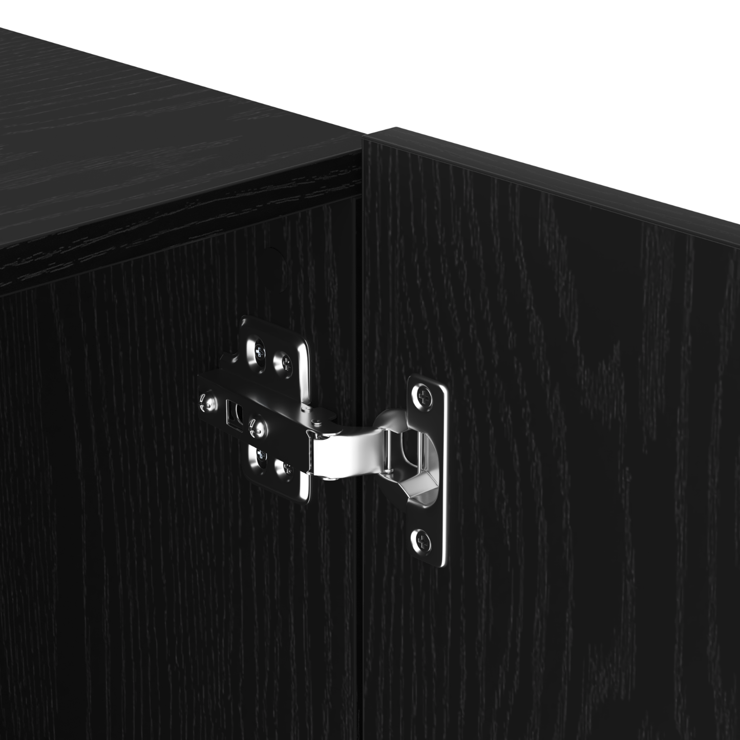 TV Wall Cabinet Black Oak 100x30x41 cm Engineered Wood