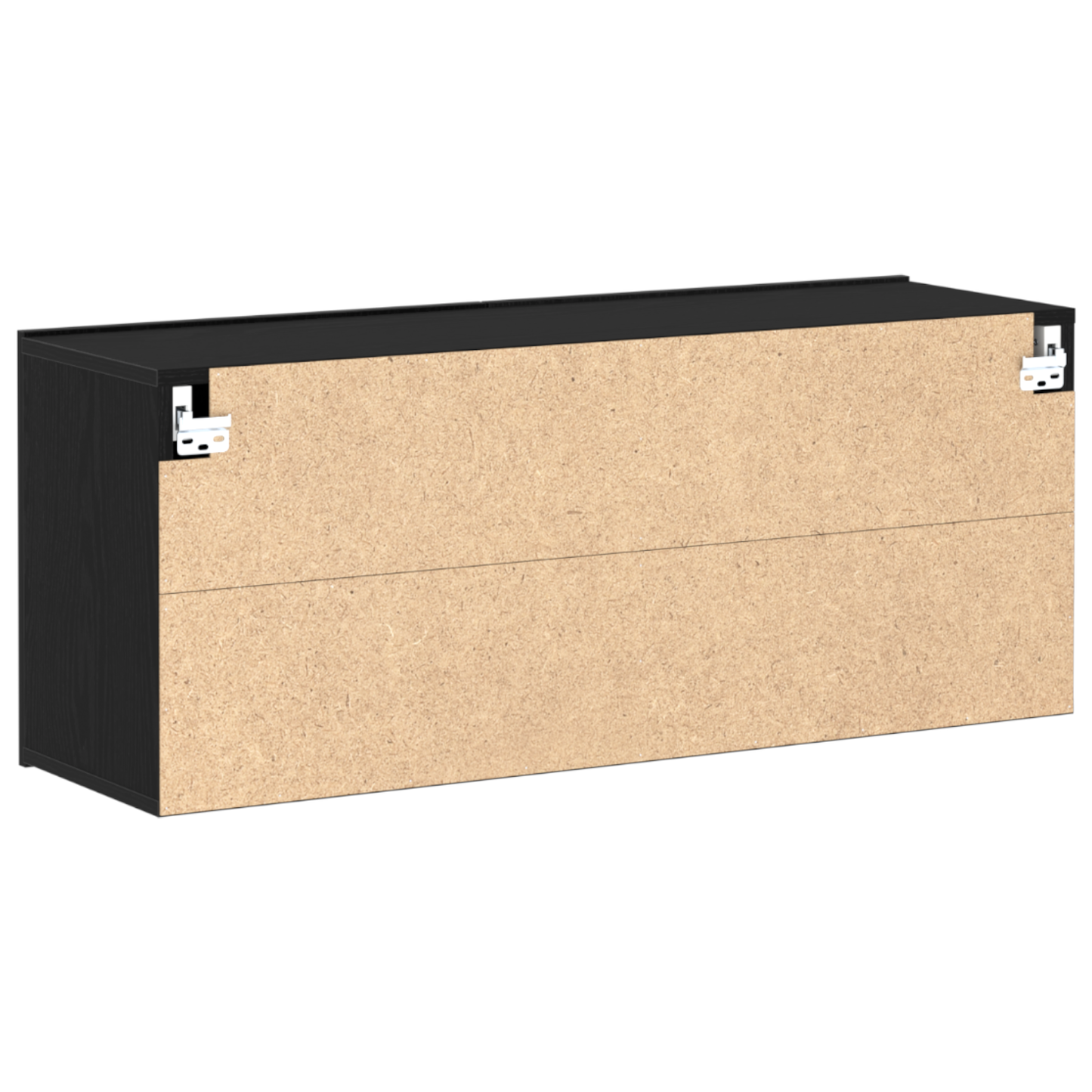 TV Wall Cabinet Black Oak 100x30x41 cm Engineered Wood