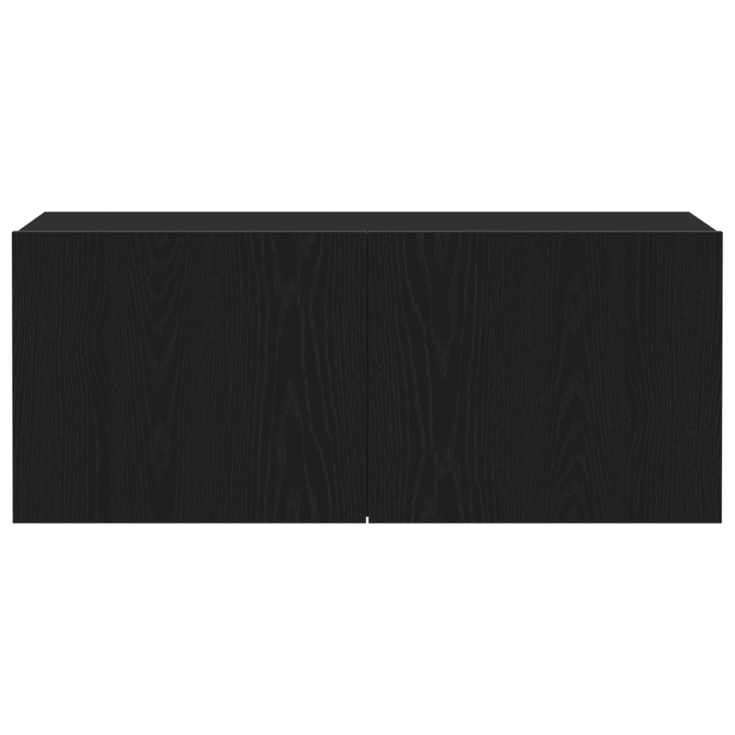 TV Wall Cabinet Black Oak 100x30x41 cm Engineered Wood