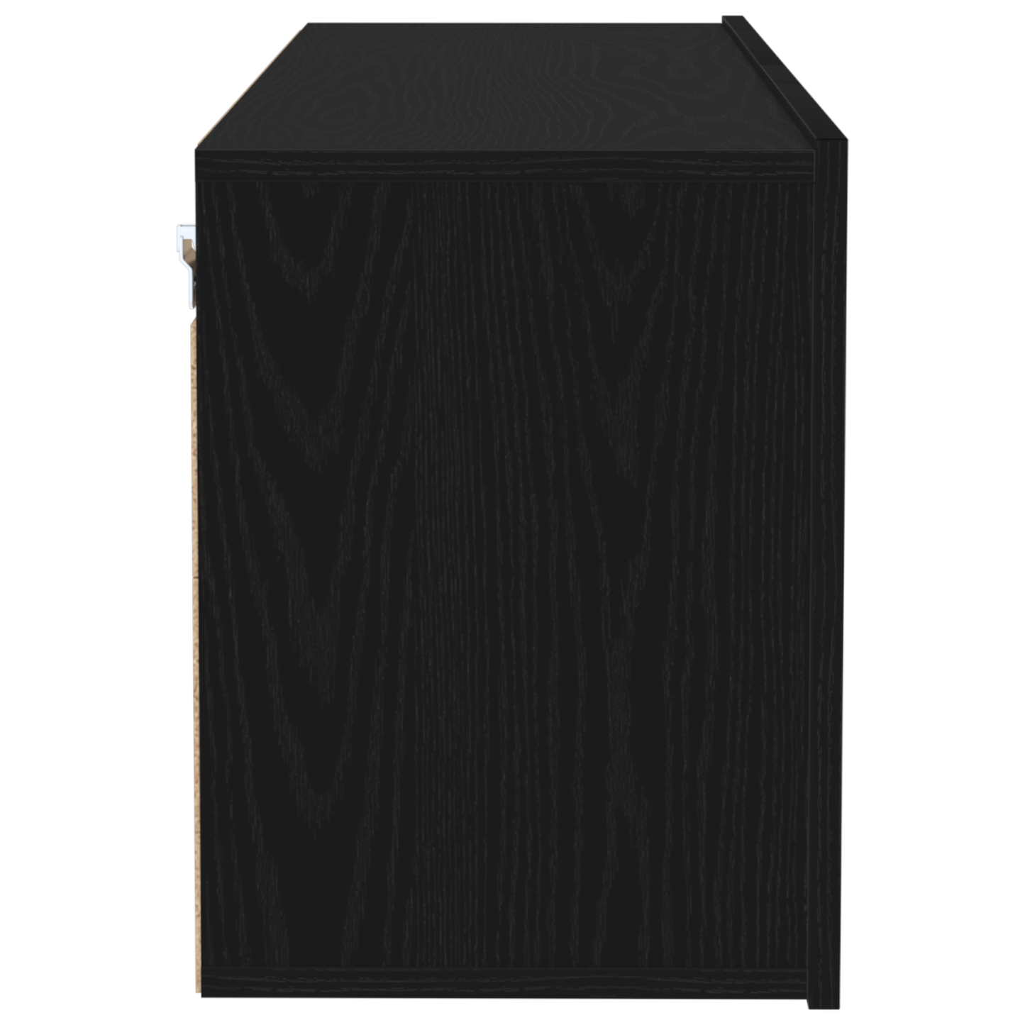 TV Wall Cabinet Black Oak 100x30x41 cm Engineered Wood