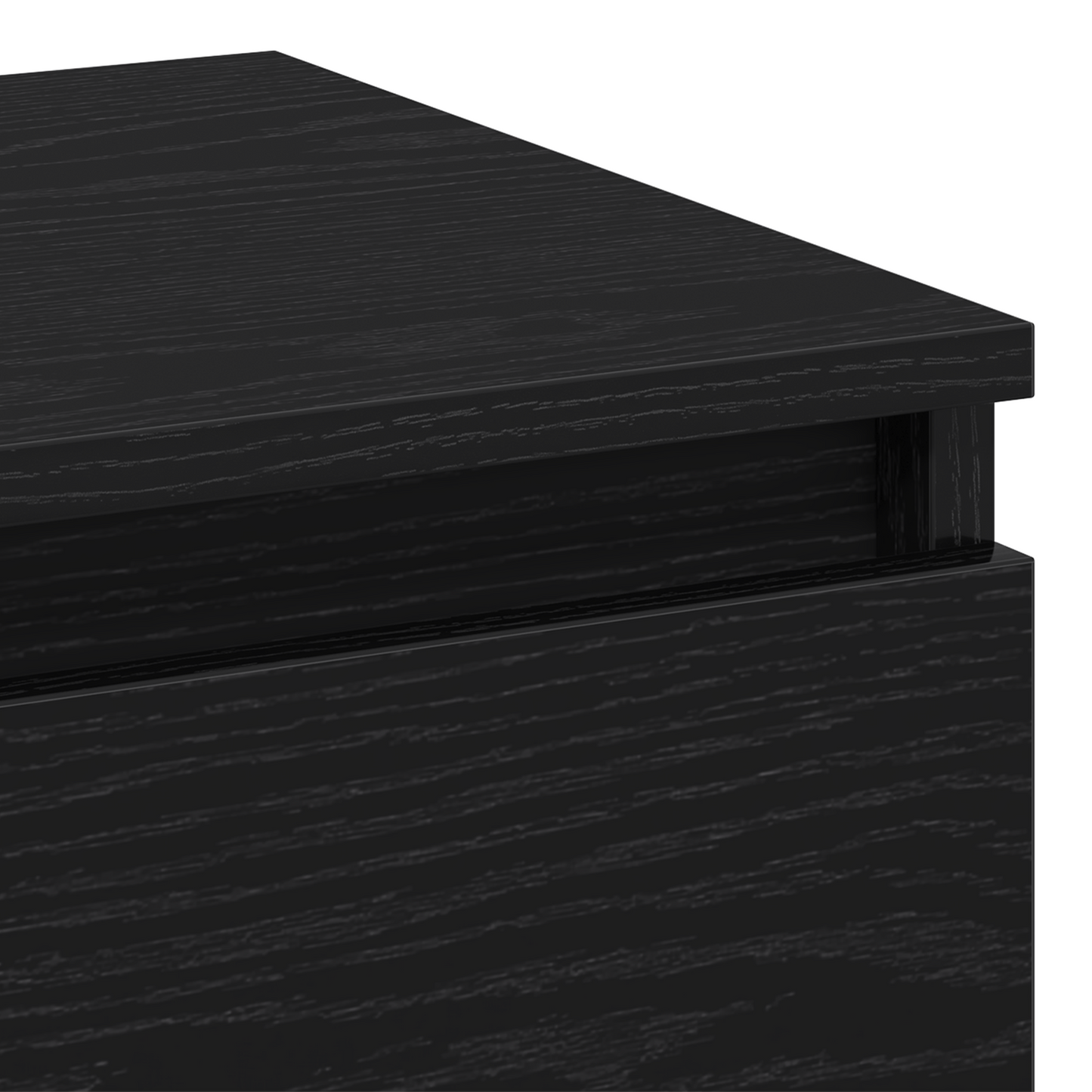 Bedside Cabinet Black Oak 40x35x50 cm Engineered Wood