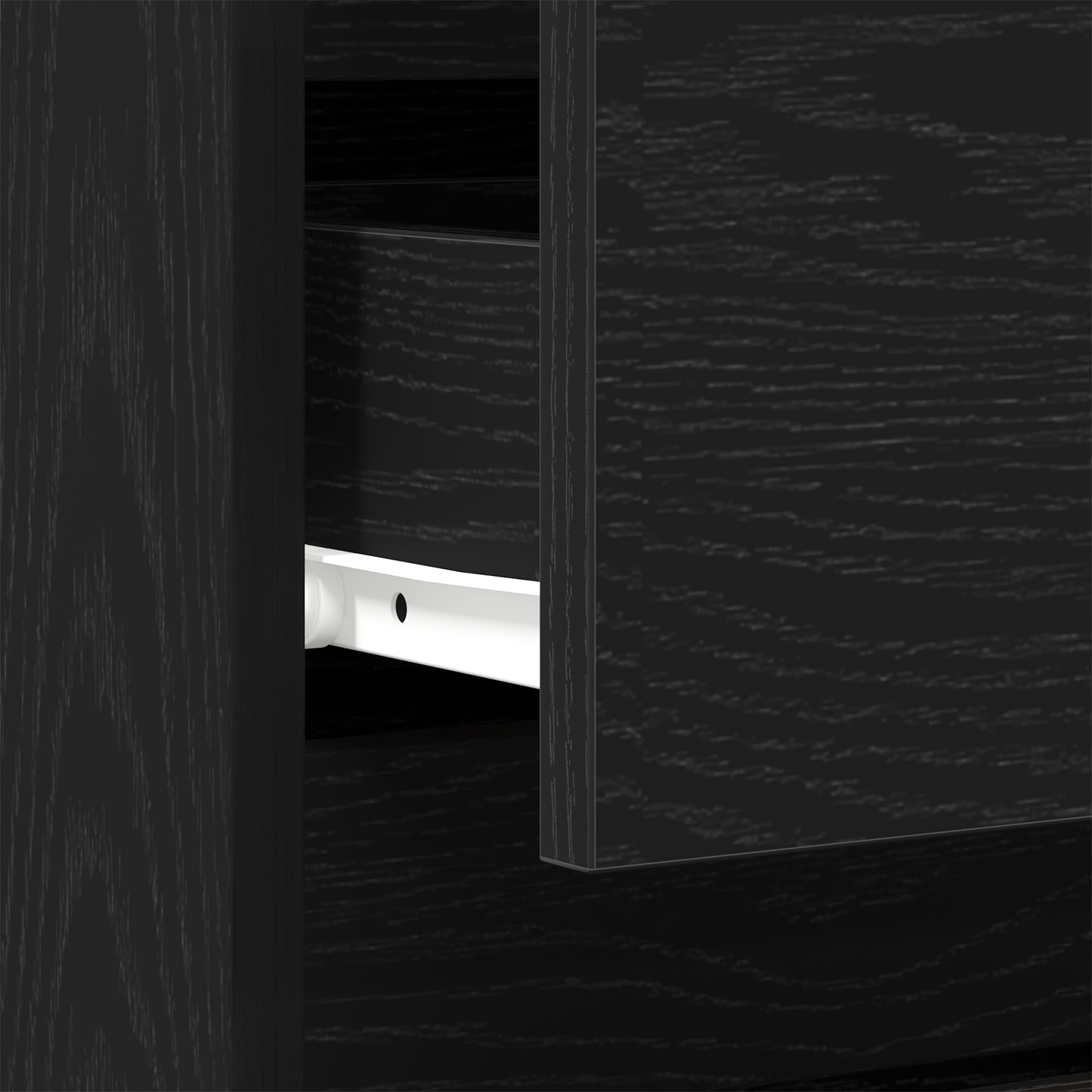 Bedside Cabinet Black Oak 40x35x50 cm Engineered Wood