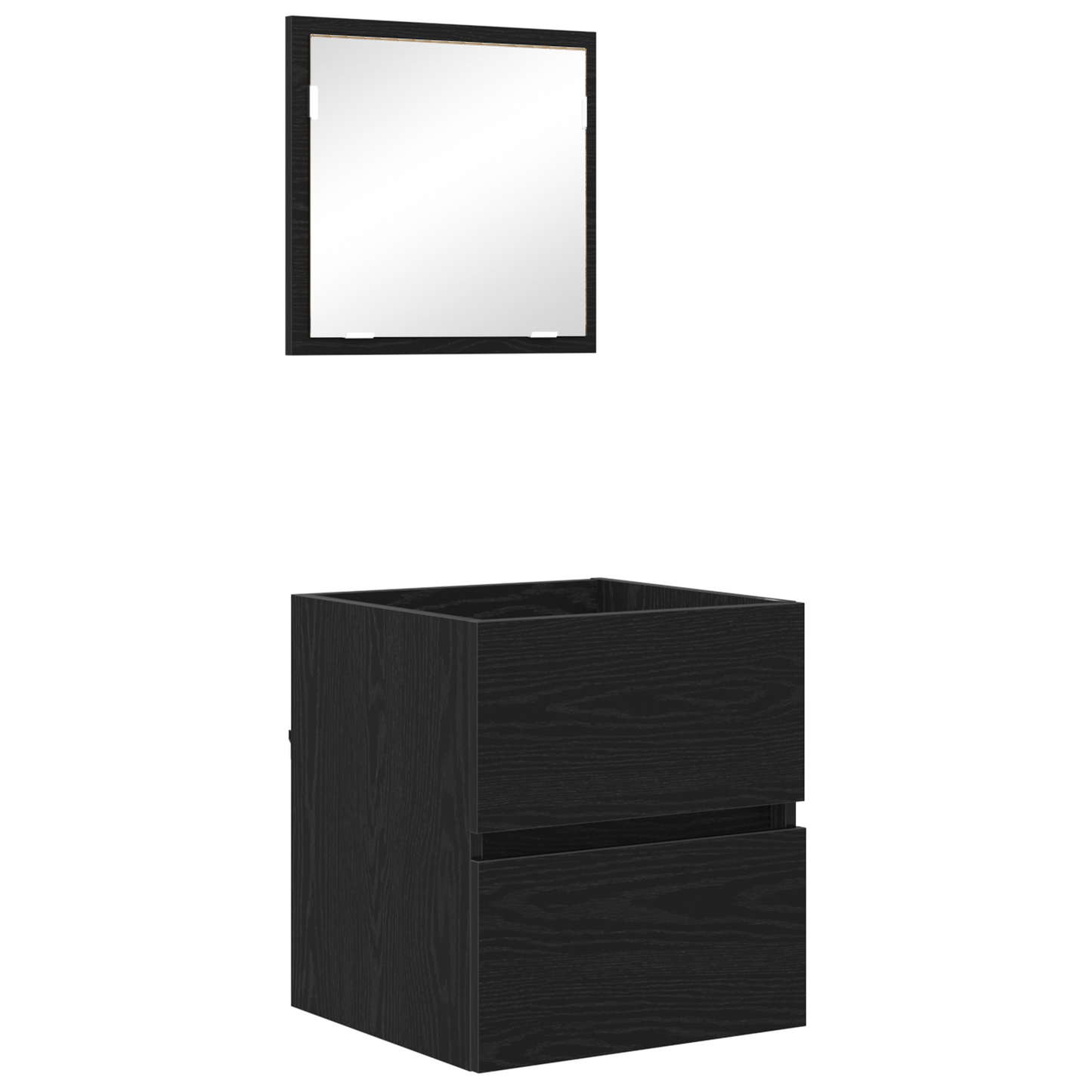 Bathroom Storage Cabinet - Black Oak Engineered Wood Standard
