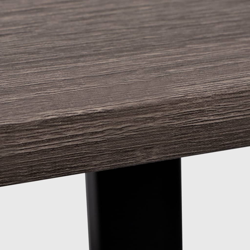 Modern Grey & Oak Desk with 2 Shelves - Stylish & Functional