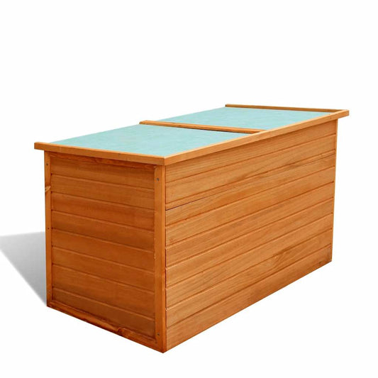 Wooden Garden Storage Box 126x72x72 cm - Durable Outdoor Solution