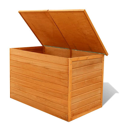 Wooden Garden Storage Box 126x72x72 cm - Durable Outdoor Solution