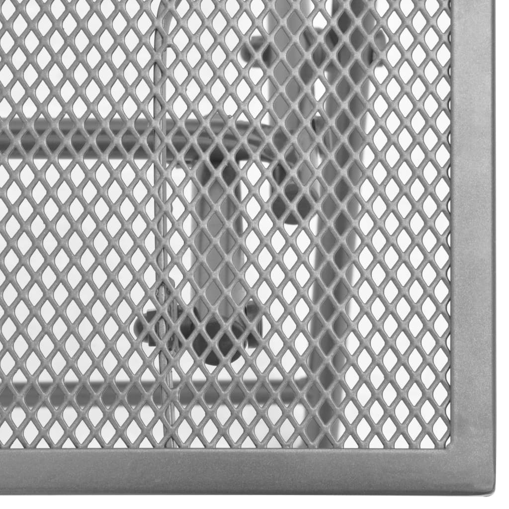 Anthracite Steel Sun Loungers Set with Table - 2 Pcs