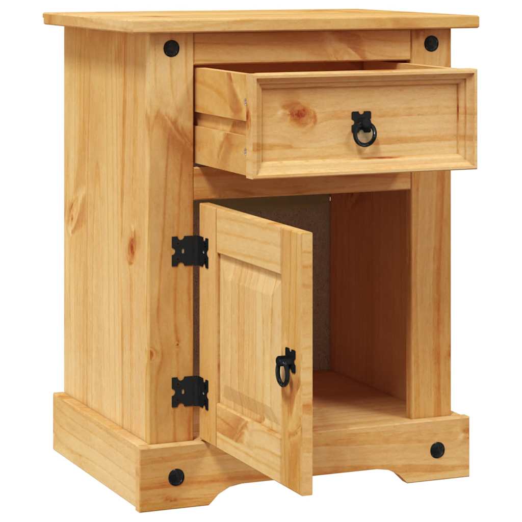 Mexican Pine Bedside Cabinet - Corona Range 53x39x66 cm
