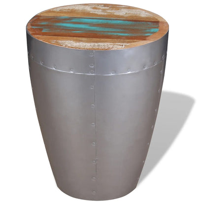 Aviator Stool - Solid Reclaimed Wood, Industrial Chic Design