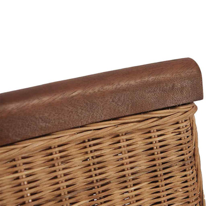 Dining Chairs 6 pcs Brown Natural Rattan
