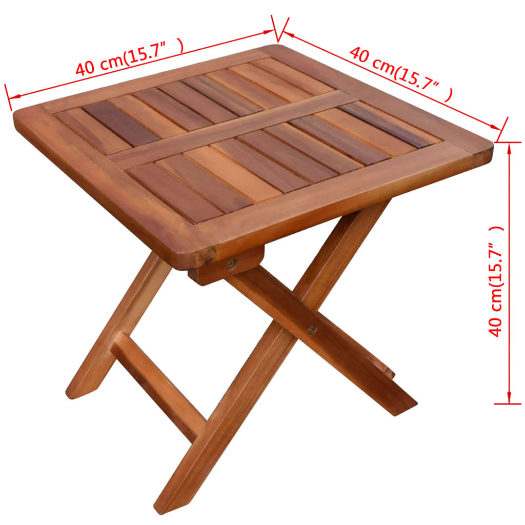 2-Piece Solid Acacia Wood Sun Loungers with Table Set