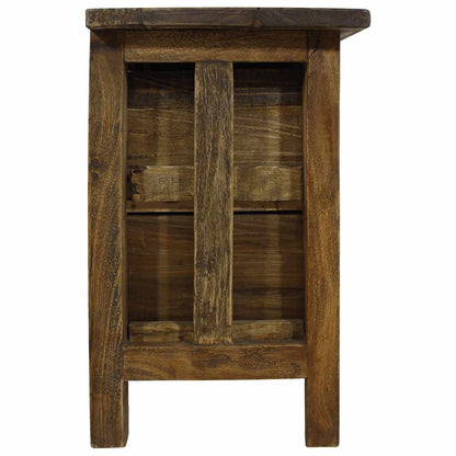 Solid Mahogany Wood Nightstand - 40x30x51 cm Elegant Design