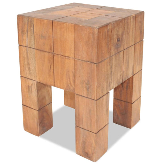 Solid Mahogany Wood Stool - Elegant & Durable Seating Solution
