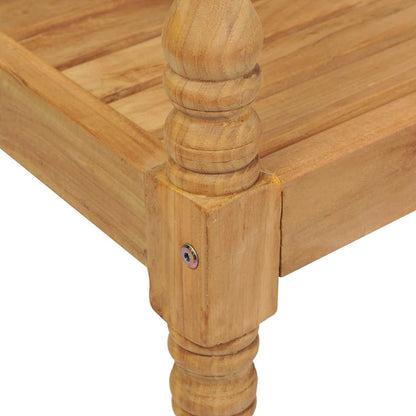 Elegant Teak Batavia Bench - 120 cm Solid Wood Outdoor Seating